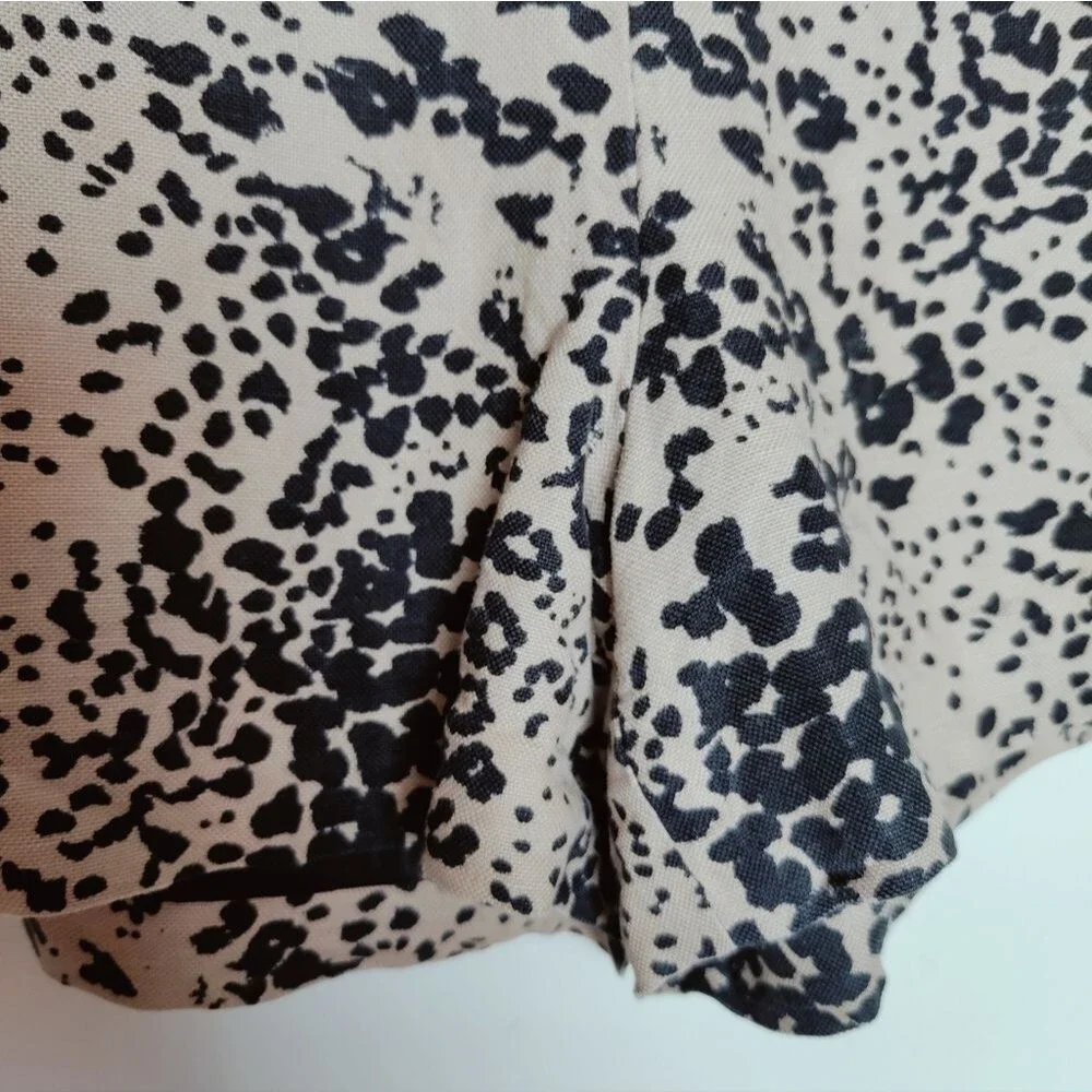 Re-Imagined by J. Crew High Waisted Leopard Print Trouser Shorts, Size 0